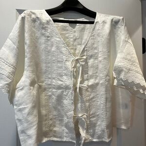 AYR light linen blouse